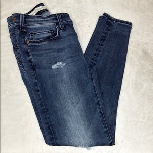 Pilcro and the Letterpress Blue High-Rise Skinny Jeans by ANTHOLOGY S 25 STRECH